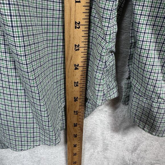 Ralph Lauren Shirt Men Sz M Custom Fit Green Plaid Long Sleeve Button Down Pony - Picture 9 of 11